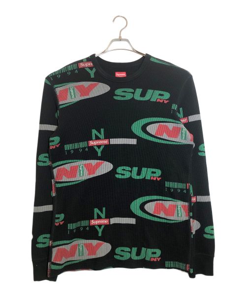 SUPREME（シュプリーム）SUPREME (シュプリーム) NYワッフルサーマル ブラック サイズ:Mの古着・服飾アイテム