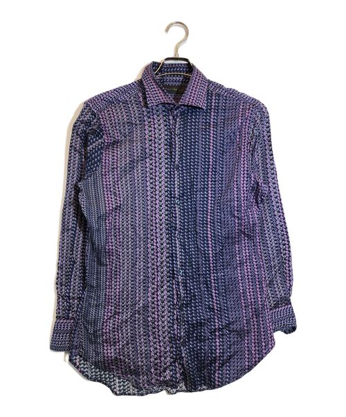 ETRO（エトロ）ETRO (エトロ) ペイズリー柄シャツ パープル サイズ:40の古着・服飾アイテム