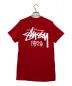 stussy (ステューシー) パリ限定Tシャツ レッド サイズ:SIZE S：7000円