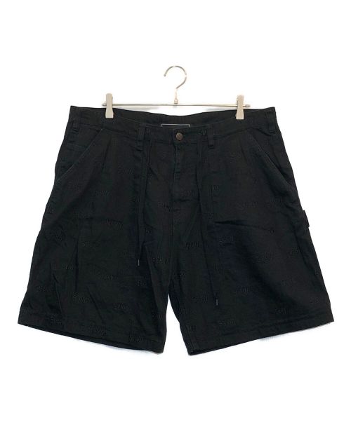 S.W.U.N（エスダブリューユーエヌ）S.W.U.N (エスダブリューユーエヌ) Original Embroidered Short Pants ブラック サイズ:XLの古着・服飾アイテム