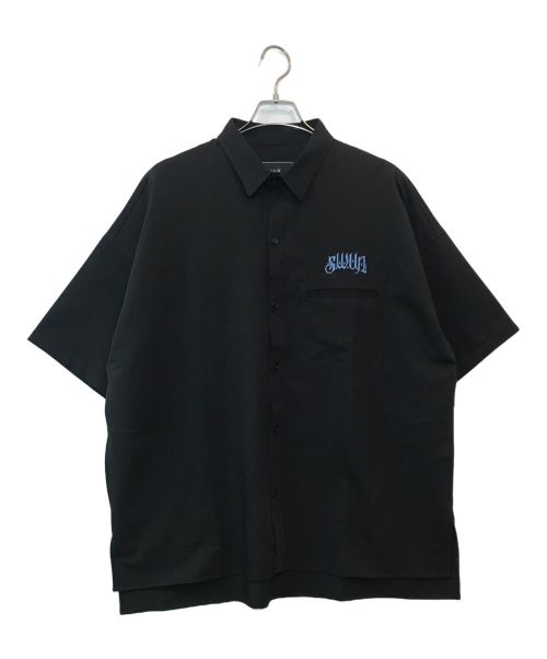 S.W.U.N（エスダブリューユーエヌ）S.W.U.N (エスダブリューユーエヌ) EMBROIDERED SHIRTS ブラック サイズ:XLの古着・服飾アイテム