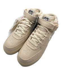 NIKE×stussy（ナイキ×ステューシー）の古着「エアフォース1 ミッド "フォッシル ストーン"」｜ベージュ