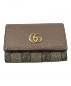 GUCCIグッチ）の古着「GGマーモントキーケース」｜ベージュ