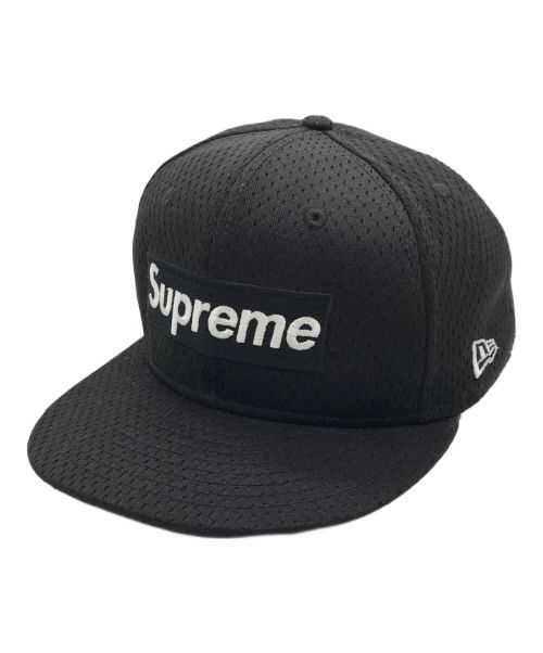 SUPREME（シュプリーム）SUPREME (シュプリーム) New Era (ニューエラ) メッシュボックスロゴニューエラキャップ ブラック サイズ:7 5/8-60.6cmの古着・服飾アイテム