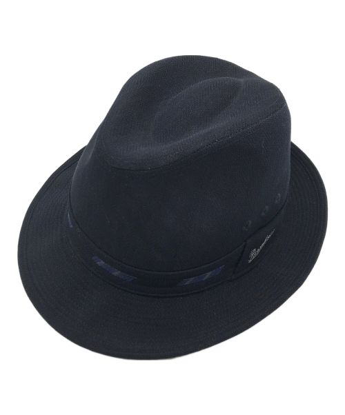 BORSALINO（ボルサリーノ）BORSALINO (ボルサリーノ) メッシュ ロゴ刺繍ハット ネイビー サイズ:58cmの古着・服飾アイテム