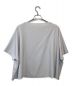 ENFOLD (エンフォルド) ダブルクロスワイドTシャツ グレー サイズ:38：7000円