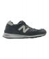 NEW BALANCE (ニューバランス) レザースニーカー ブラック サイズ:US8：12000円