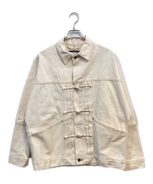 MONITALY（モニタリー）MONITALY (モニタリー) チャイナボタンカバーオール アイボリー サイズ:SIZE Mの古着・服飾アイテム