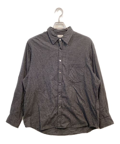 STEVEN ALAN（スティーブンアラン）STEVEN ALAN (スティーブンアラン) ミニチェックレギュラーカラーシャツ ブラック サイズ:SIZE Sの古着・服飾アイテム