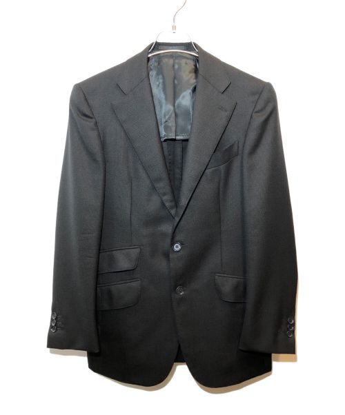 RING JACKET（リングジャケット）RING JACKET (リングジャケット) BARNEYS NEWYORK (バーニーズ・ニューヨーク) 段返り3Bウールテーラードジャケット ブラック サイズ:下記参照の古着・服飾アイテム