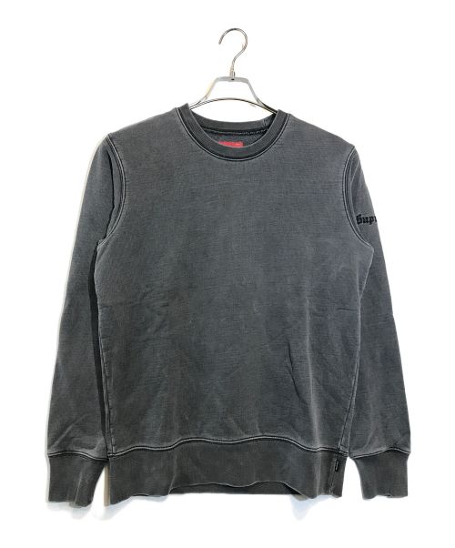 SUPREME（シュプリーム）SUPREME (シュプリーム) Overdyed Crewneck Sweatshirt(オーバーダイクルーネックスウェットシャツ) グレー サイズ:SMALLの古着・服飾アイテム