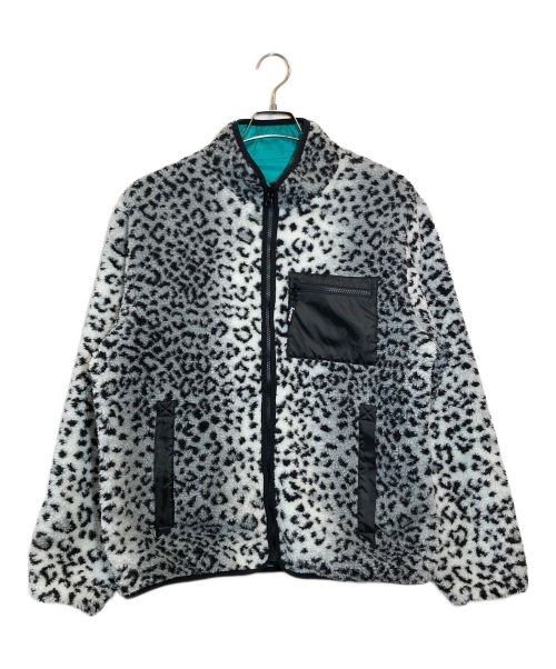 SUPREME（シュプリーム）SUPREME (シュプリーム) Leopard Fleece Reversible Jacket ブラック×グリーン サイズ:Lの古着・服飾アイテム