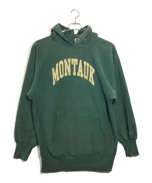 Champion REVERSE WEAVE（チャンピオンリバースウィーブ）Champion REVERSE WEAVE (チャンピオンリバースウィーブ) 90'sMONTAUKプルオーバーパーカー グリーン サイズ:XX-LARGEの古着・服飾アイテム