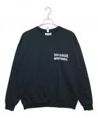 WACKO MARIA×NECK FACEワコマリア×ネック・フェイス）の古着「CREW NECK SWEAT SHIRT」｜ブラック