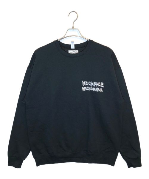 WACKO MARIA（ワコマリア）WACKO MARIA (ワコマリア) NECK FACE (ネック・フェイス) CREW NECK SWEAT SHIRT ブラック サイズ:SIZE XLの古着・服飾アイテム