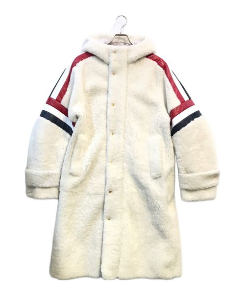 Thom Browne（トムブラウン）Thom Browne (トムブラウン) ホワイトダイシャーリングフーデッドコート ホワイト サイズ:SIZE ３の古着・服飾アイテム