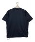 UMBRO (アンブロ) PUBLUX (パブリュクス) 別注 UMBRO ワンポイントロゴ ドローコードTシャツ ネイビー サイズ:SIZE L：6000円