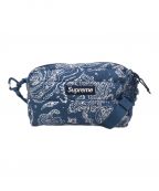 SUPREMEシュプリーム）の古着「ブルーペイズリーパファーサイドバッグ（Blue Paisley Puffer Side Bag）」｜ネイビー