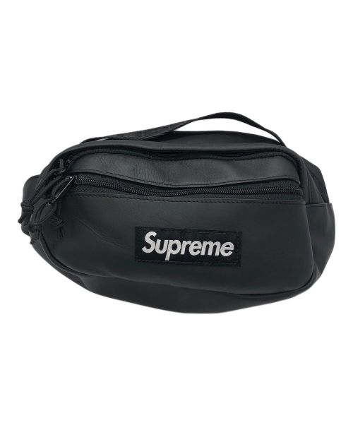 SUPREME（シュプリーム）SUPREME (シュプリーム) レザーウエストバッグウエストバッグ(Leather Waist Bag) ブラックの古着・服飾アイテム