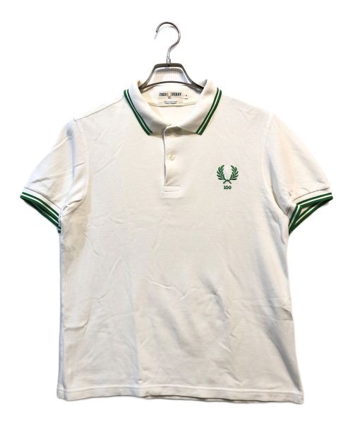 FRED PERRY（フレッドペリー）FRED PERRY (フレッドペリー) ポロシャツ ホワイト サイズ:SIZE Sの古着・服飾アイテム