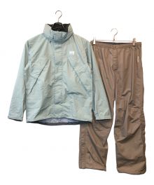 HELLY HANSEN（ヘリーハンセン）の古着「ヘリーレインスーツ」｜アクアグレー