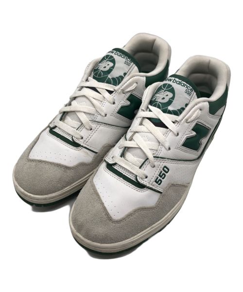 NEW BALANCE（ニューバランス）NEW BALANCE (ニューバランス) BB550WT1 ホワイト×グリーン サイズ:SIZE US 10.5の古着・服飾アイテム