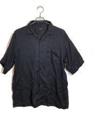 COMOLI (コモリ) リネンツイル半袖オープンカラーシャツ ネイビー サイズ:SIZE 2