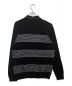 SUPREME (シュプリーム) KNIT STRIPE L/S POLO ブラック サイズ:S：8000円