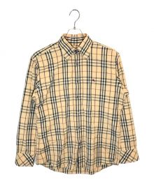 BURBERRY BLACK LABEL（バーバリーブラックレーベル）の古着「ノバチェックシャツ」｜ベージュ