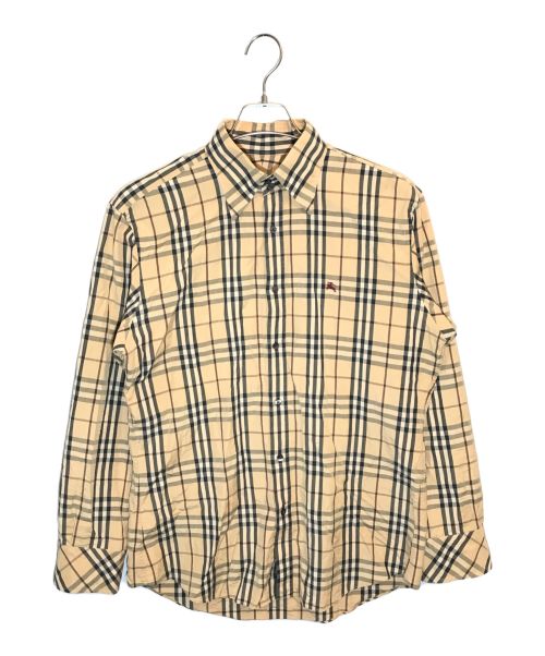 BURBERRY BLACK LABEL（バーバリーブラックレーベル）BURBERRY BLACK LABEL (バーバリーブラックレーベル) ノバチェックシャツ ベージュ サイズ:3の古着・服飾アイテム