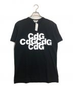 COMME des GARCONSコムデギャルソン）の古着「CDGロゴプリントTシャツ」｜ブラック