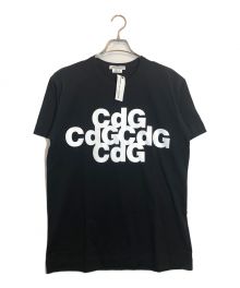 COMME des GARCONS（コムデギャルソン）の古着「CDGロゴプリントTシャツ」｜ブラック