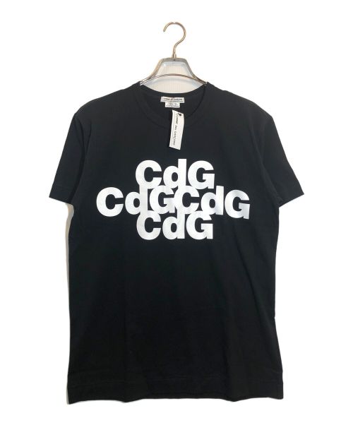 COMME des GARCONS（コムデギャルソン）COMME des GARCONS (コムデギャルソン) CDGロゴプリントTシャツ ブラック サイズ:Lの古着・服飾アイテム