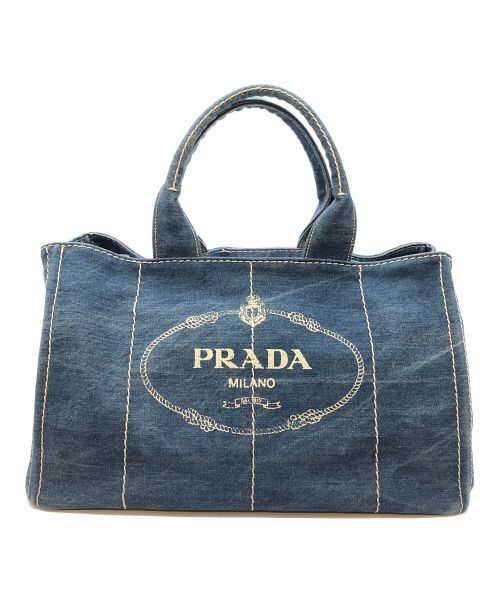 PRADA（プラダ）PRADA (プラダ) カナパデニムトートバッグ インディゴ サイズ:下記参照の古着・服飾アイテム