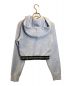 ALEXANDER WANG (アレキサンダーワン) COTTON VELVET CROPPED SWEATSHIRT スカイブルー サイズ:XS：18000円