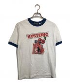 Hysteric Glamourヒステリックグラマー）の古着「リンガーTシャツ」｜ホワイト