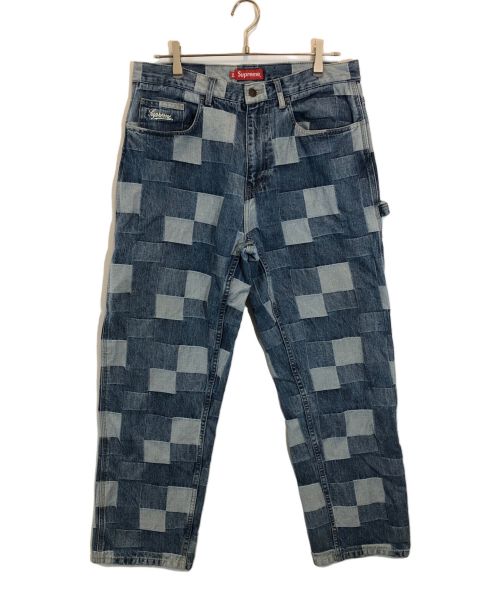 SUPREME（シュプリーム）SUPREME (シュプリーム) Patched Denim Painter Pant インディゴ サイズ:SIZE 34の古着・服飾アイテム