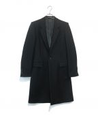 JOHN LAWRENCE SULLIVANジョンローレンスサリバン）の古着「MELTON CHESTERFIELD COAT」｜ブラック