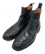 SANDERSサンダース）の古着「MILITARY CAP TOE CHELSEA BOOT」｜ブラック