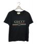 GUCCI（グッチ）の古着「ロゴウォッシュドオーバーサイズTシャツ」｜ブラック