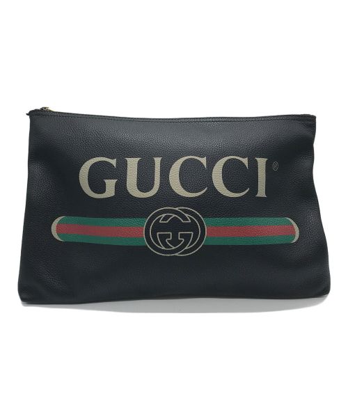 GUCCI（グッチ）GUCCI (グッチ) ポートフィリオ クラッチバッグ バッグ ブラック サイズ:下記参照の古着・服飾アイテム