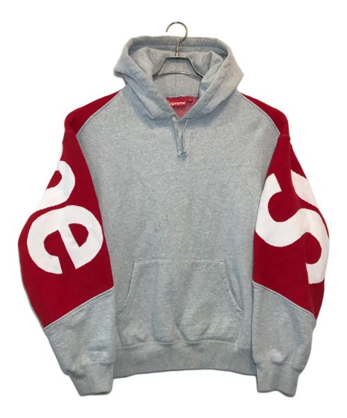 SUPREME（シュプリーム）SUPREME (シュプリーム) Big Logo Jacquard Sweatshirt グレー サイズ:SIZE Lの古着・服飾アイテム