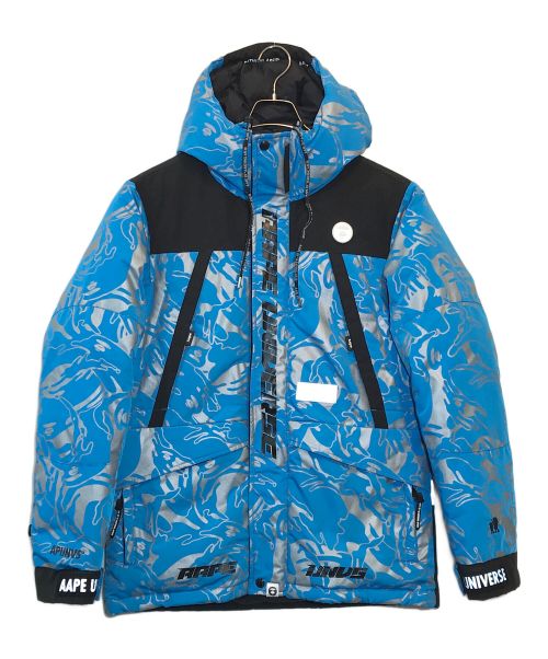 Aape BY A BATHING APE（エーエイプ バイ アベイシングエイプ）Aape BY A BATHING APE (エーエイプ バイ アベイシングエイプ) ダウンジャケット ブルー サイズ:Lの古着・服飾アイテム