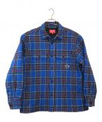 SUPREMEシュプリーム）の古着「Quilted Plaid Flannel Shirt」｜ブルー