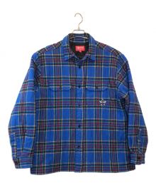 SUPREME（シュプリーム）の古着「Quilted Plaid Flannel Shirt」｜ブルー