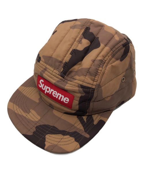 SUPREME（シュプリーム）SUPREME (シュプリーム) Quilted Camp Cap カーキの古着・服飾アイテム