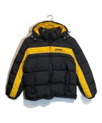 SUPREMEシュプリーム）の古着「18AW Stripe Panel Down Jacket」｜ブラック×イエロー