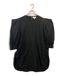 HYKE（ハイク）の古着「22SS LINEN BALLOON SLEEVE TOP」｜ブラック