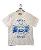 GUCCIグッチ）の古着「ロゴプリントTシャツ」｜ホワイト