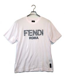 FENDI（フェンディ）の古着「フラワーロゴTシャツ」｜ピンク